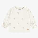 Souris Mini - Cream T-shirt with bows