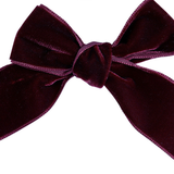Condor - Hair Clip with Velvet Bow - Garnet