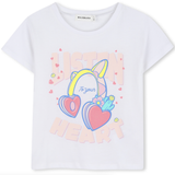 Billie Blush - Headphones Graphic Tee - White