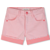 Billie Blush - Sequin Pocket Twill Shorts - Pink Off White
