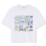 Billie Blush - Boys Comic Graphic SS Tshirt - White