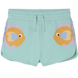 Stella McCartney - Girl Fleece Shorts With Fish Graphic