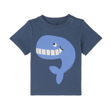 Stella McCartney - Baby Boy SS T-Shirt With Whale Graphic - Blue