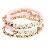 Great Pretenders - Pink Love Bracelet Set