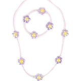 Great Pretenders - Crazy for Daisies Necklace & Bracelet Set - 2 pcs