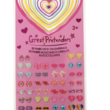 Great Pretenders - Heart Sticker Earrings - 30 pcs