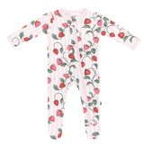 Kyte Baby - Zippered Footie in Strawberry Fields