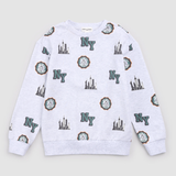 Miles The Label - NYC Skyline on Light Grey Sweatshirt