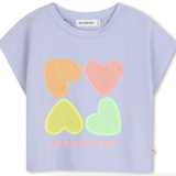 Billie Blush - Heart SS Shirt - Angel Blue