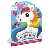 Ooly - Playful Pages Activity Book - Games Coloring Stickers - Unicorn Party!
