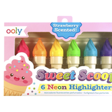 Ooly - Sweet Scoops - Scented Neon Highlighters