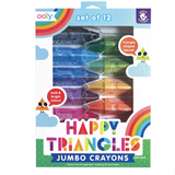 Ooly - Happy Triangles - Jumbo Crayons
