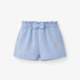Souris Mini - Blue cotton and linen shorts