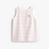 Souris Mini - White camisole with Pink stripes