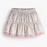 Souris Mini - White skirt with Floral pattern