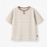 Souris Mini - White and beige striped - T-shirt