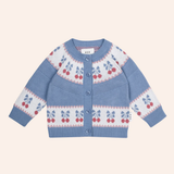 Hux - Folk Cherry Bow Cardi