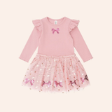 Hux - Sequin Bow Tulle Dress