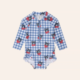 Hux - Cherry Gingham Raglan Swimsuit