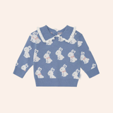 Hux - Bunny Field Frill Collar Pullover