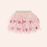 Hux - Sequin Bow Tiered Tulle Skirt