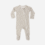 Quincy Mae - Bamboo Zip Footie - Wildflower