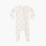 Quincy Mae - Bamboo Zip Footie - Elephants
