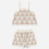 Rylee & Cru - Lili Knit Set - Blue, Pink & Ivory