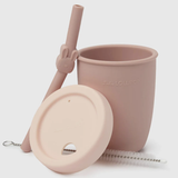 Lou Lou Lollipop -  Kids Silicone Cup with Straw  - Bunny