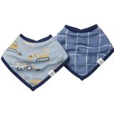 LouLou Lollipop - Bandana Bib Set - 2 Pack - Tiny Engineers