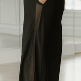 Five The Label - Double Feature Track Pant - Black/White Polka Dot