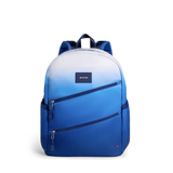 State Bags - Kane Double Pocket Large Backpack - Blue Gradient Diagonal Zipper