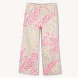 BillieBlush - Wide Leg Animal Print Pants - Sand