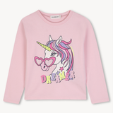 BillieBlush - Unicorn Graphic Long Sleeve - Pink