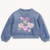Billie Blush - Heart Graphic Crewneck - Sweatshirt