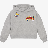 Stella McCartney - Girls Grey Cotton Hoodie with Fun Patches