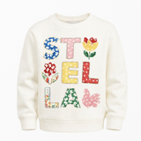 Stella McCartney - Stella McCartney Kids white sweatshirt with logo patch