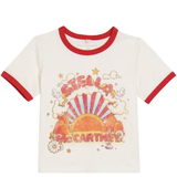 Stella McCartney - Girls SS T-Shirt - Cream and Red