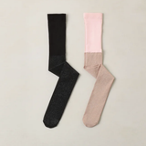 Noralee - Shimmer Tights - Blush and Black