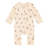 Noppies - Baby Playsuit All Over Rabbit Print - Buttercream