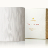 Thymes - Frasier Fir Gilded Ceramic Poured Candle (Medium)