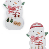 Great Pretenders -  Snowman Pierced Earrings - 3 pairs -  Assorted