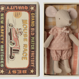 Maileg - Big Sister - Mouse in Matchbox - Pink Polka Dot