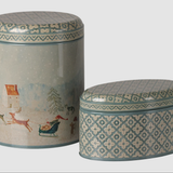 Maileg - Metal Box Set - Santa is Coming - 2 Pieces