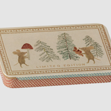 Maileg - Metal Box - Sliding Lid - Christmas Mice