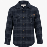 Appaman - Dark Navy Plaid Flannel Shirt