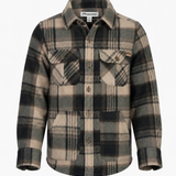 Appaman - Brown Plaid Snow Fleece Shirt
