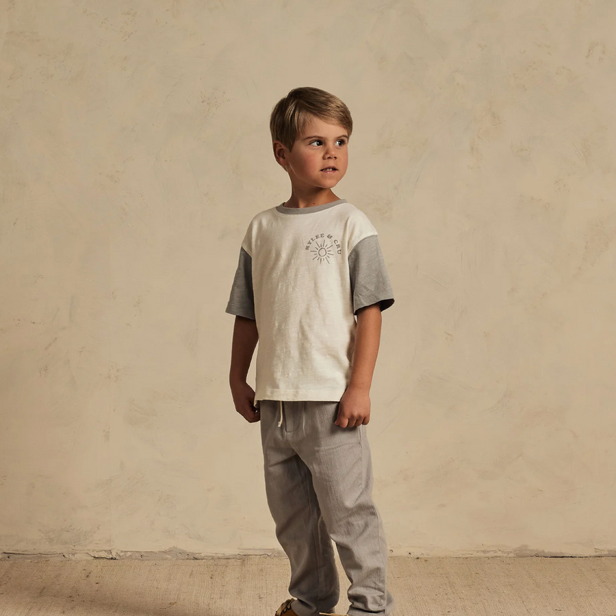 Rylee & Cru - Contrast Short Sleeve Tee - Ivory Ahoy