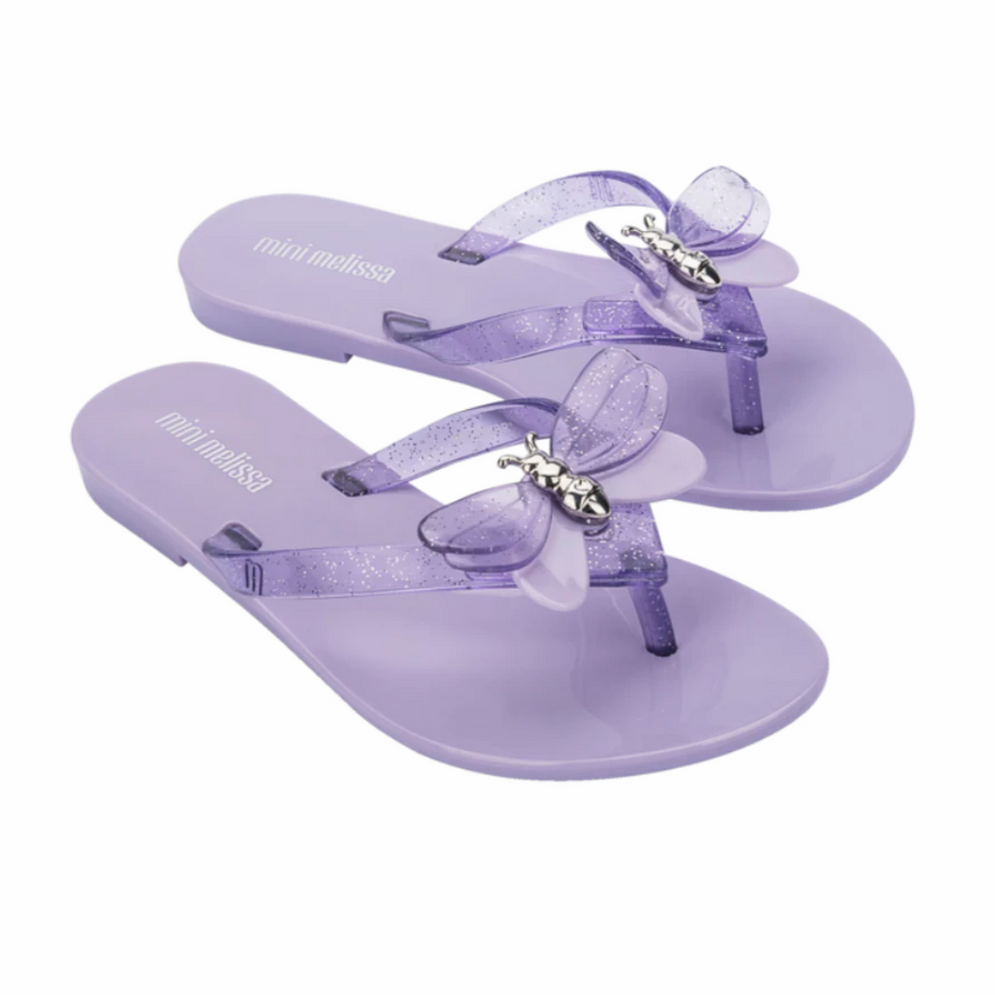 Mini Melissa - Harmonic Bugs Sandals - Lilac Glitter