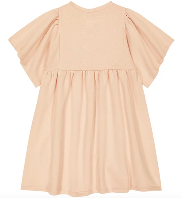 Chloe - Floral Cotton Dress - Light Pink